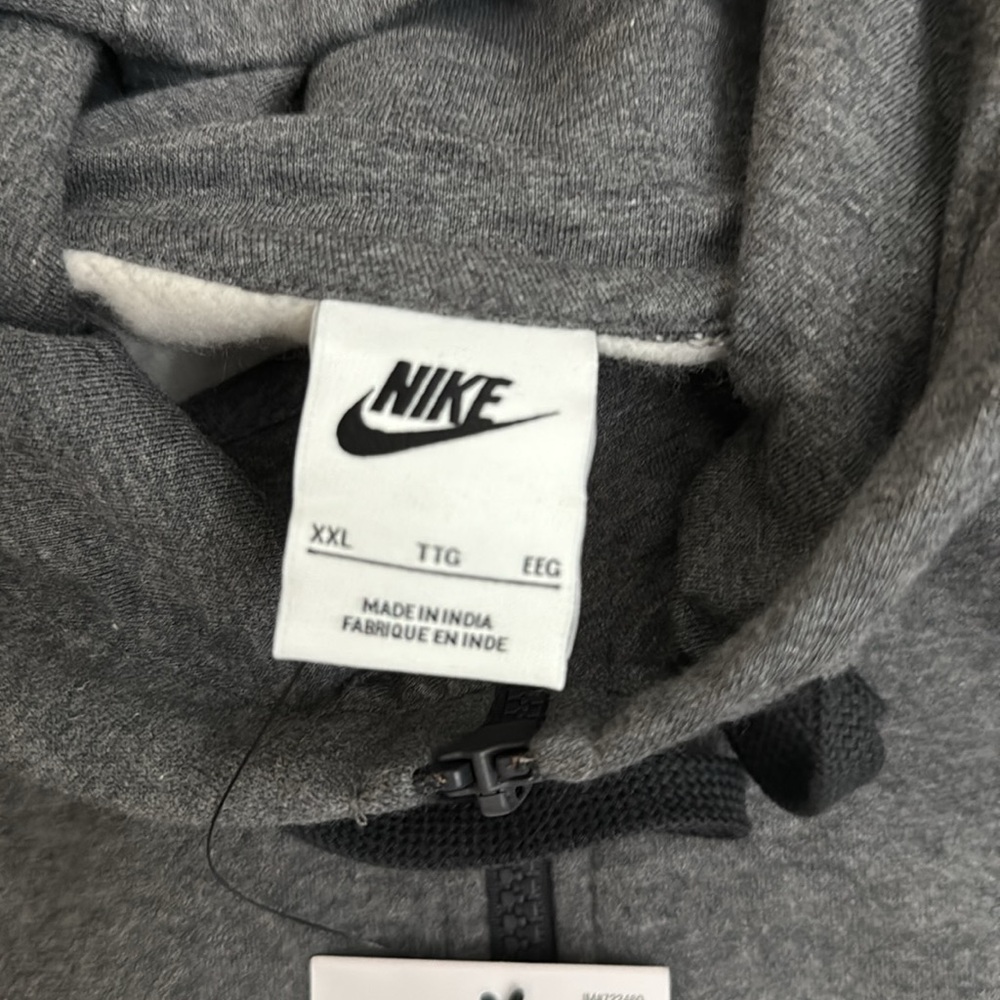 Nike Multi Sport Charcoal Full-Zip Hoodie Size XXL - Picture 9 of 17